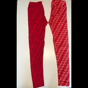 Lularoe Valentine Cupid leggings one size OS
